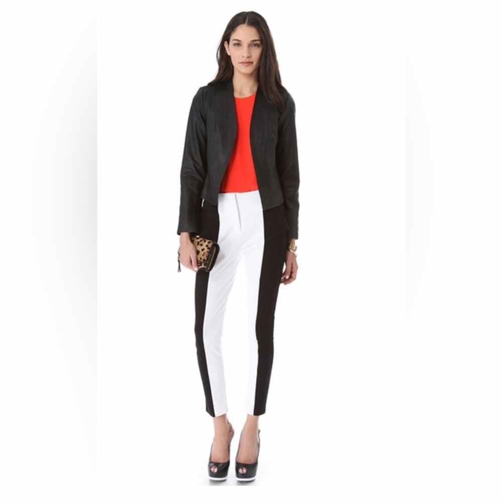 Torn by Ronny Kobo Pola Colorblock Pencil Leg Pants